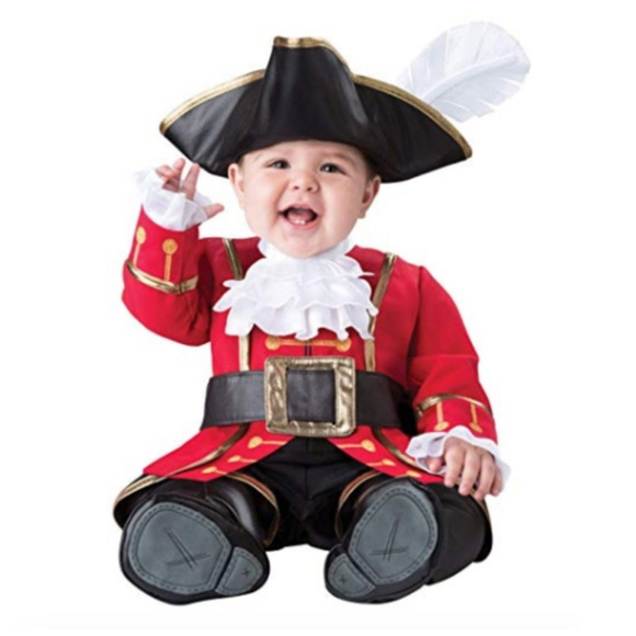 InCharacter "Captain Cuteness" Hook Costume 12-18M - Picture 3 of 3